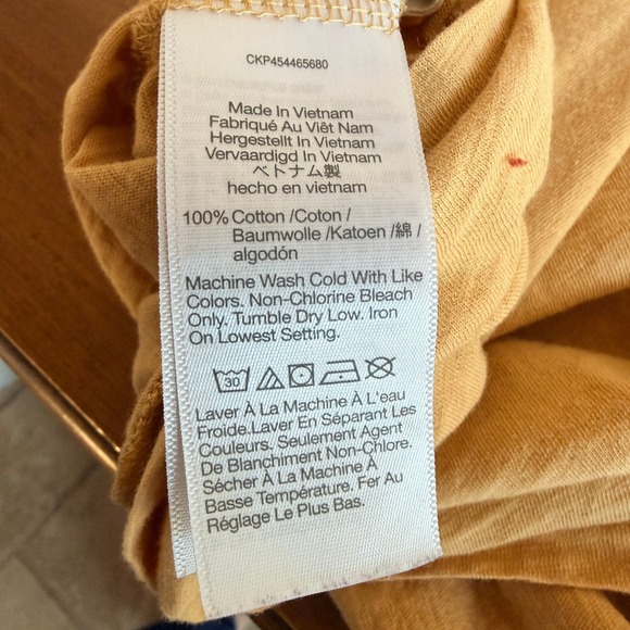 Madewell Mustard Yellow V Neck Sleeveless Tank Top Size S Casual Lightweight - Picture 3 of 8